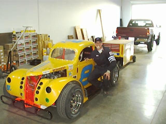 Justin Johnson with his 2002 edition of the #8J.